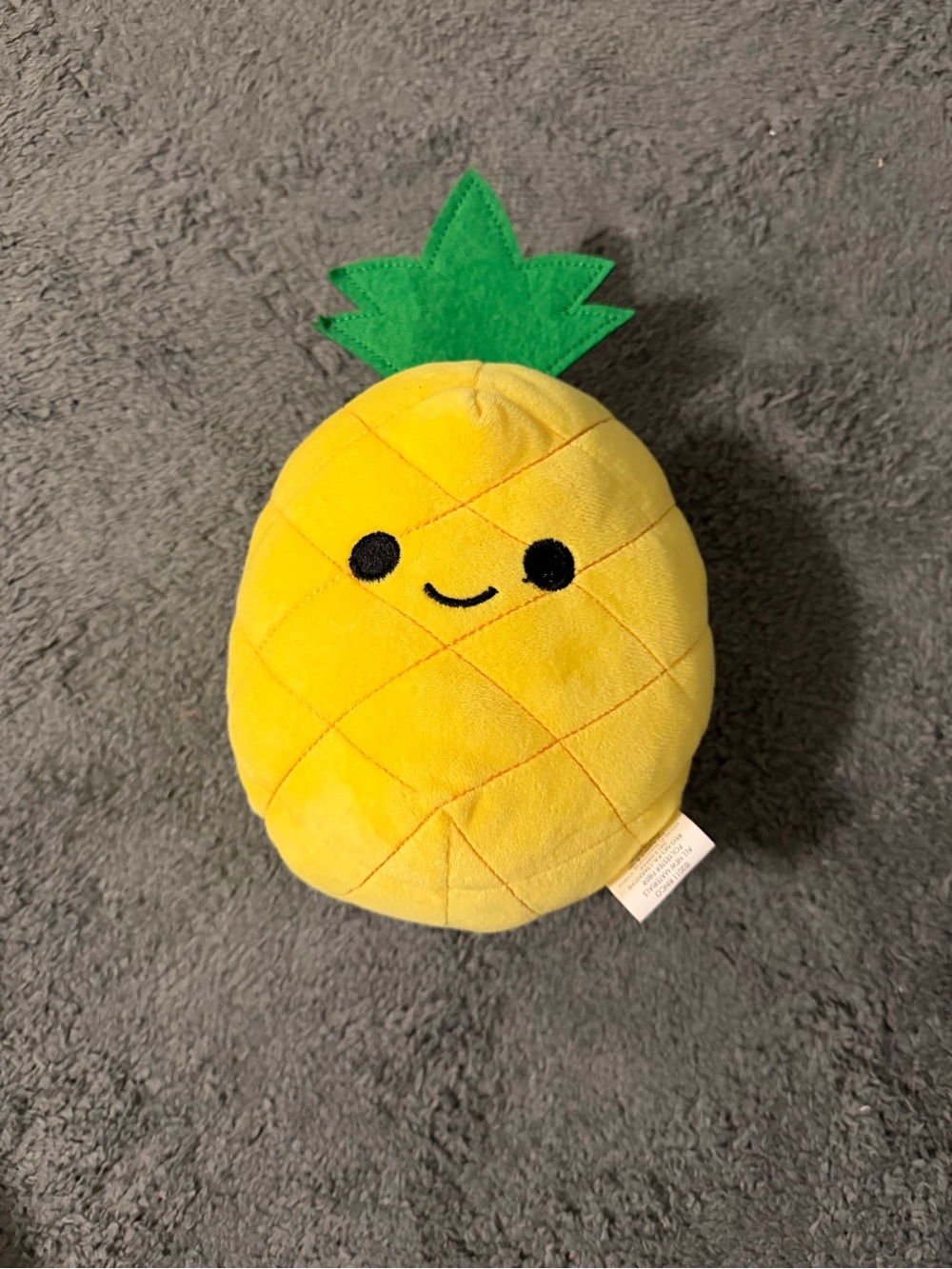 Cute Pineapple Plush Toy - Yellow & Green